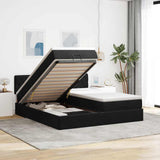 vidaXL Lit ottoman avec matelas et éclairage LED 160x200cm