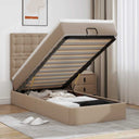 vidaXL Ottomaanse bed met matras 80x200cm kunstleer zwart