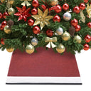 vidaXL Christmas Tree Skirt 48x48x25 cm red and white