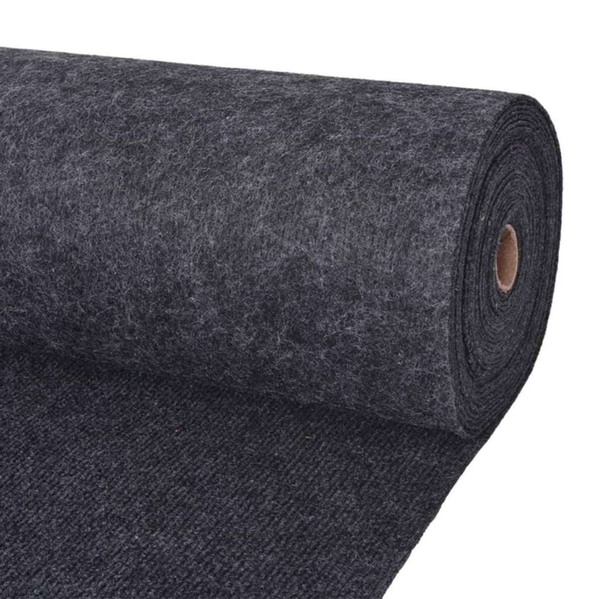 vidaXL Tapijt Antracietkleurig 1,2 x 10 m Polyester