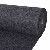 vidaXL Tapijt Antracietkleurig 1,2 x 10 m Polyester
