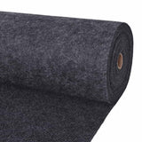 vidaXL Tapijt Antracietkleurig 1,2 x 10 m Polyester