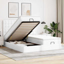 vidaXL Lit ottoman avec matelas 160x200cm noir artistique