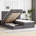 vidaXL Lit ottoman avec matelas 160x200cm noir artistique