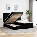 vidaXL Lit ottoman avec matelas 160x200cm gris gris