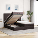 vidaXL Lit ottoman avec matelas 160x200cm gris gris