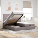 vidaXL Lit ottoman avec matelas 160x200cm gris gris