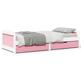 vidaXL Slaapbank met 2 lades IRUN 90x200 cm massief grenenhout