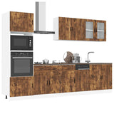 vidaXL 7-delige Keukenkastenset Porto bewerkt hout wit