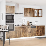 vidaXL 7-delige Keukenkastenset Porto bewerkt hout wit