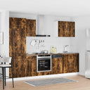 vidaXL 7-delige Keukenkastenset Kalmar bewerkt hout wit