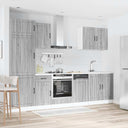 vidaXL 7-delige Keukenkastenset Lucca bewerkt hout wit