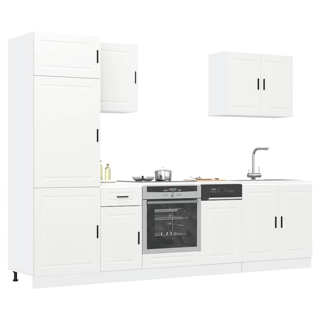 vidaXL 7-Piece Kitchen Cabinet Set Porto Engineered Wood White