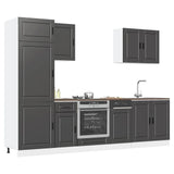 vidaXL 7-Piece Kitchen Cabinet Set Porto Engineered Wood White