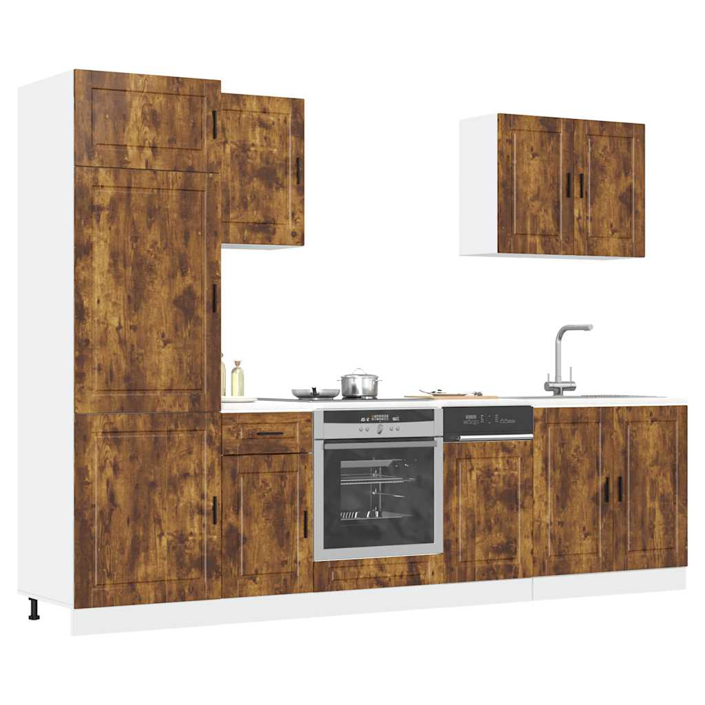 vidaXL 7-Piece Kitchen Cabinet Set Porto Engineered Wood White