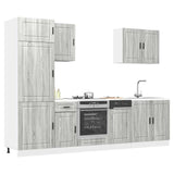 vidaXL 7-Piece Kitchen Cabinet Set Porto Engineered Wood White