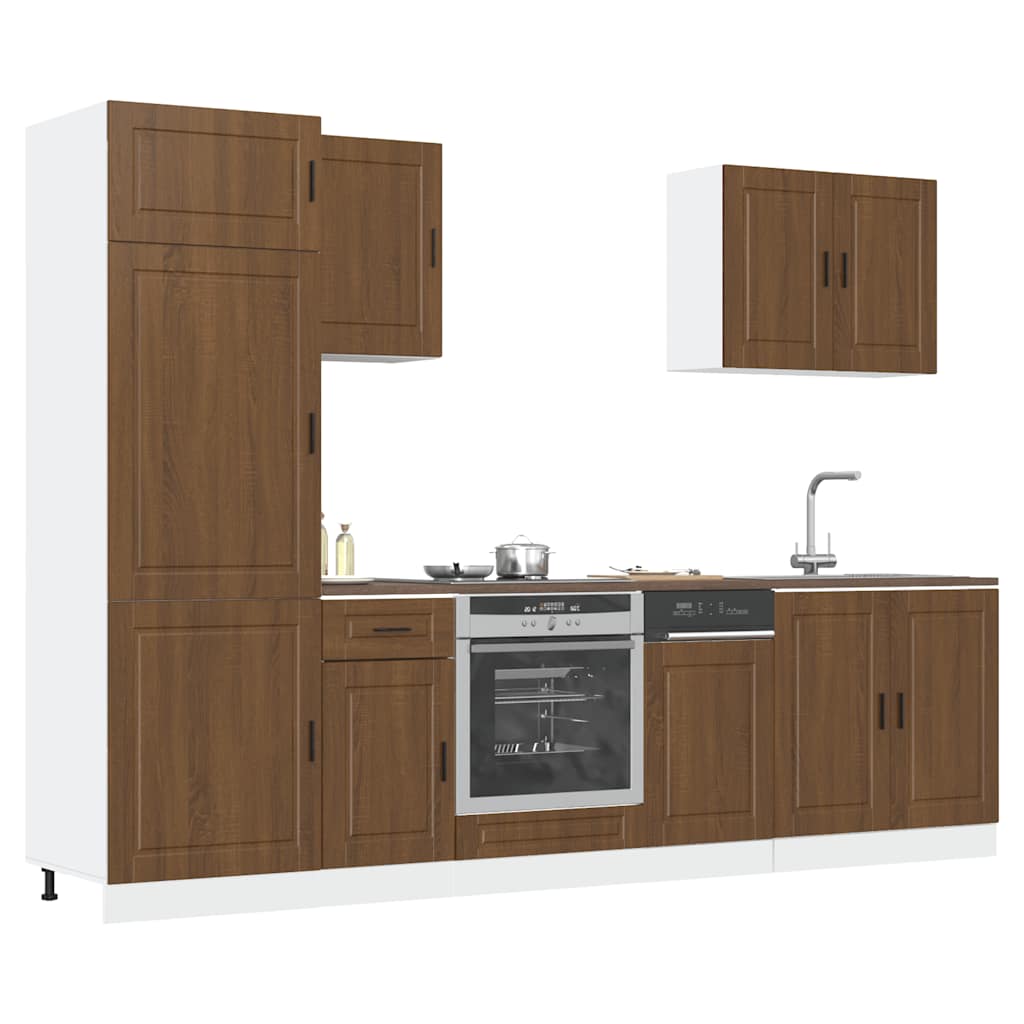 vidaXL 7-Piece Kitchen Cabinet Set Porto Engineered Wood White