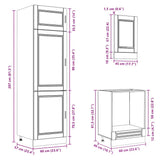 vidaXL 7-Piece Kitchen Cabinet Set Porto Engineered Wood White