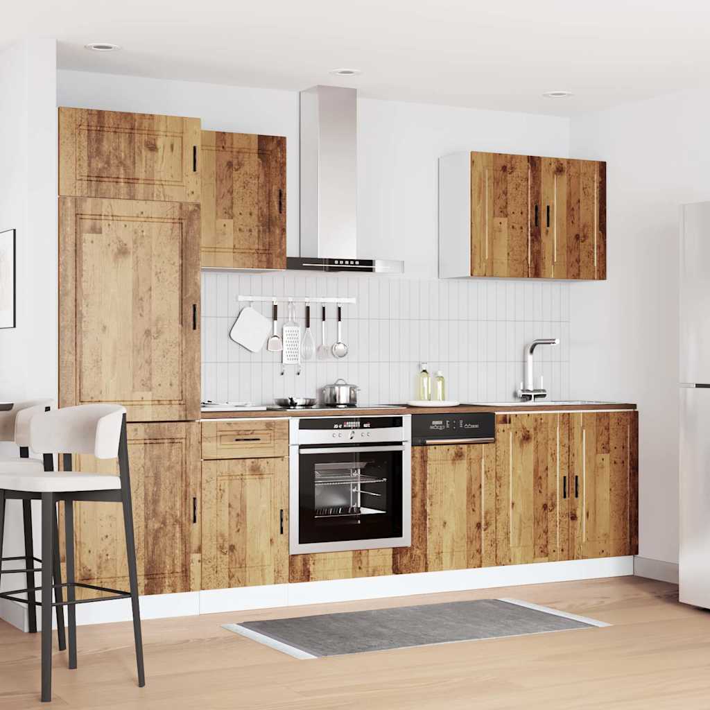 vidaXL 7-Piece Kitchen Cabinet Set Porto Engineered Wood White
