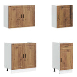 vidaXL 7-Piece Kitchen Cabinet Set Porto Engineered Wood White