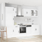 vidaXL 8-Piece Kitchen Cabinet Set Kalmar Engineered Wood White