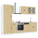 vidaXL 8-Piece Kitchen Cabinet Set Kalmar Engineered Wood White