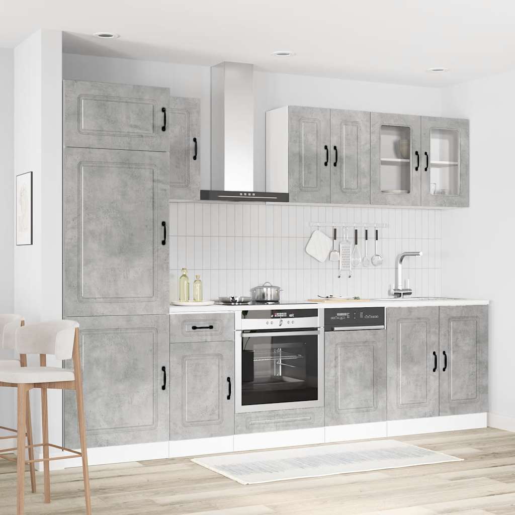 vidaXL 8-Piece Kitchen Cabinet Set Kalmar Engineered Wood White
