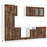 vidaXL 8-Piece Kitchen Cabinet Set Kalmar Engineered Wood White