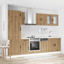 vidaXL 8-Piece Kitchen Cabinet Set Kalmar Engineered Wood White