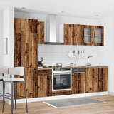 vidaXL 8-delige Keukenkastenset Lucca bewerkt hout wit