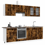 vidaXL 8-delige Keukenkastenset Kalmar bewerkt hout wit