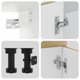 vidaXL 8-Piece Kitchen Cabinet Set Porto Engineered Wood White