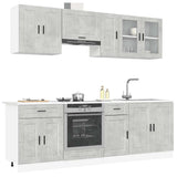vidaXL 8-Piece Kitchen Cabinet Set Porto Engineered Wood White