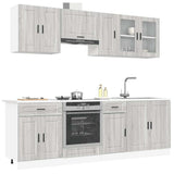vidaXL 8-Piece Kitchen Cabinet Set Porto Engineered Wood White