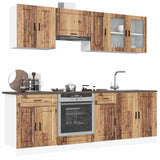 vidaXL 8-Piece Kitchen Cabinet Set Porto Engineered Wood White
