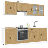 vidaXL 8-Piece Kitchen Cabinet Set Porto Engineered Wood White