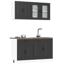 vidaXL 4-delige Keukenkastenset Kalmar bewerkt hout wit
