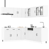 vidaXL 11-delige Keukenkastenset Lucca bewerkt hout wit