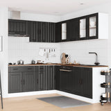 vidaXL 11-delige Keukenkastenset Lucca bewerkt hout wit