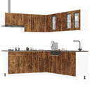vidaXL 11-delige Keukenkastenset Lucca bewerkt hout wit