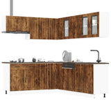 vidaXL 11-delige Keukenkastenset Lucca bewerkt hout wit