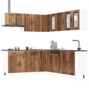 vidaXL 11-delige Keukenkastenset Lucca bewerkt hout wit