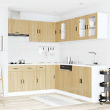 vidaXL 11-Piece Kitchen Cabinet Set Porto Engineered Wood White