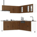 vidaXL 11-Piece Kitchen Cabinet Set Porto Engineered Wood White