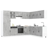 vidaXL 14-delige Keukenkastenset Lucca bewerkt hout wit