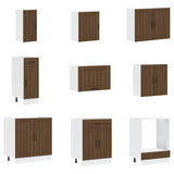 vidaXL 14-delige Keukenkastenset Lucca bewerkt hout wit