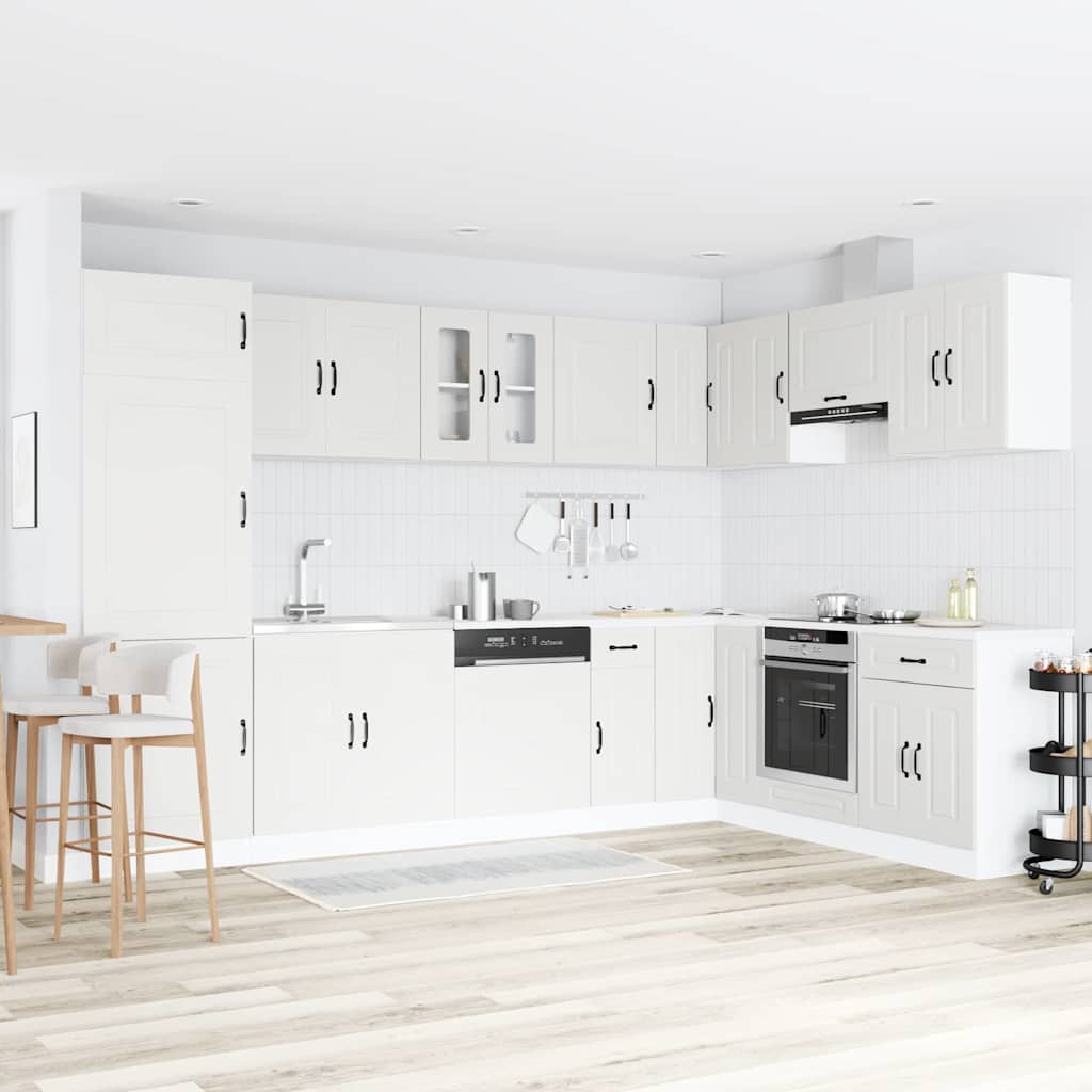 vidaXL Keuken Kast Kalmar Wit 80 x 46 x 81,5 cm Bewerkt hout