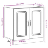 vidaXL Keuken Kast Kalmar Wit 80 x 46 x 81,5 cm Bewerkt hout
