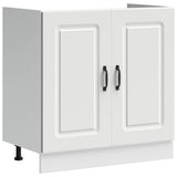 vidaXL Keuken Kast Kalmar Wit 80 x 46 x 81,5 cm Bewerkt hout