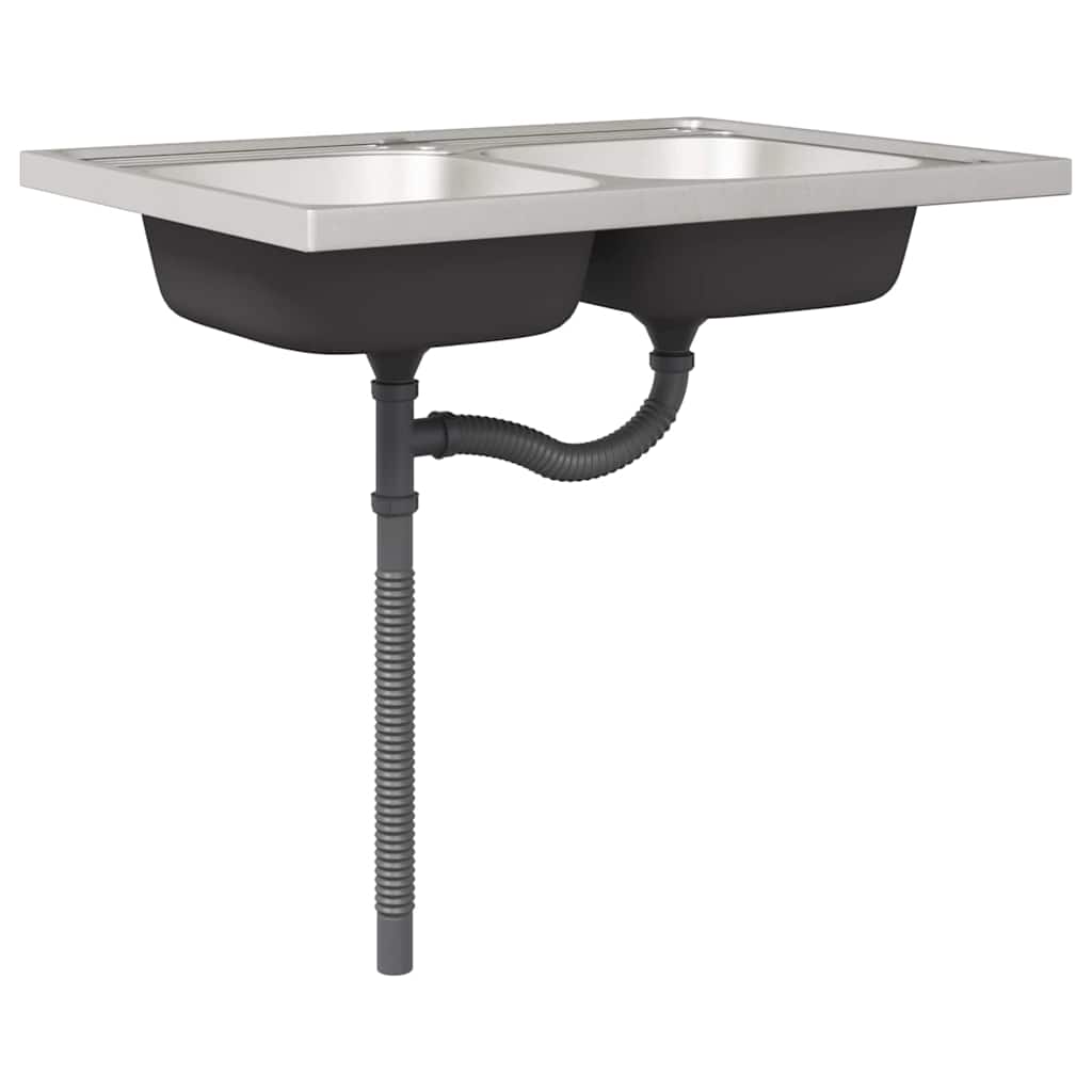 vidaXL Keuken Kast Kalmar Wit 80 x 46 x 81,5 cm Bewerkt hout